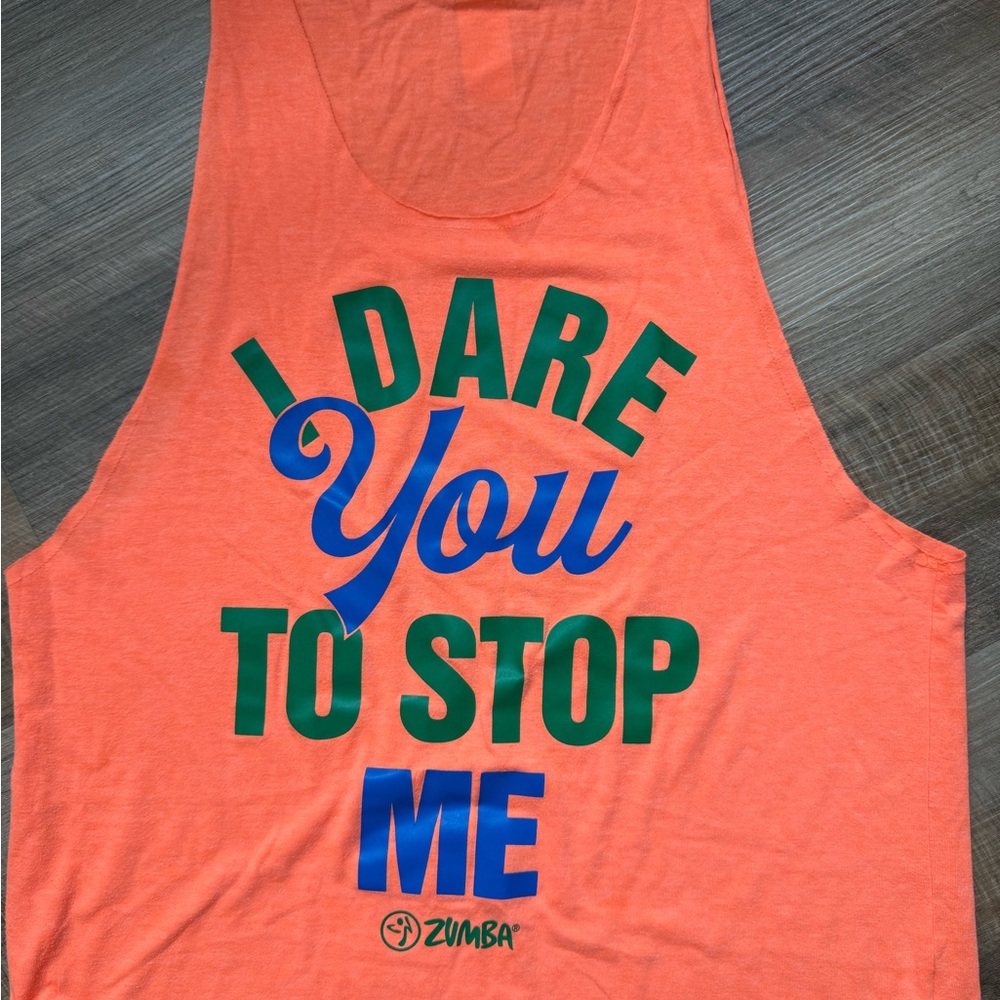 Zumba Fitness Orange Muscle Tee